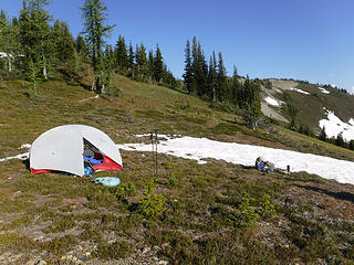Ridge camp at 6700 ft