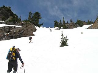 Heading up to second landing