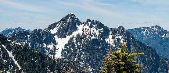 Treen from Galleon North. Dog Mountain on right.