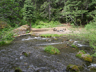 Creek to cross to get to other side of Tubal Cain trail.