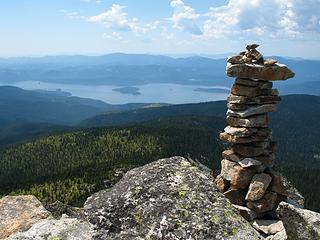 Priest Lake from the summit of point 7179'.