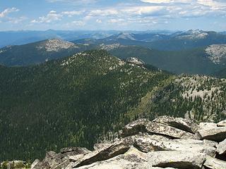 Looking north from the summit of point 7179'.