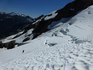 We were guaranteed easy snow fields, I'd like to have a word with the manager.