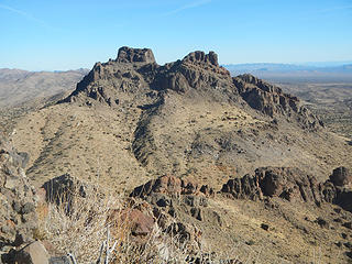 the north peak is highest