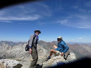 Tim and Evie - our summit-mates on North Peak. They are just good hiking friends!
