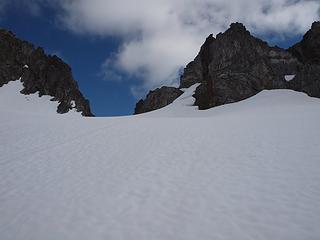 nearing the col