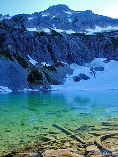 The Summit Towers Over The Largest Of Blum Lakes