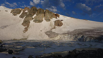 Grasshopper Glacier ice cliff