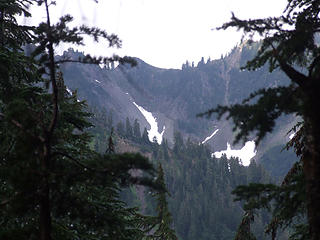 View of Fisher's Notch from west side of Anderson Pass