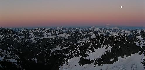 Night meets day in a glowing band of dawn light