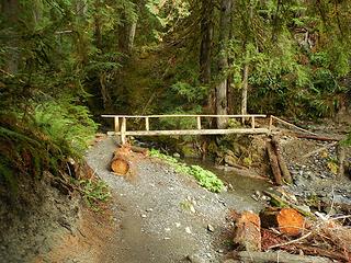 new bridge across Crystal Creek