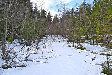 This road continued a bit beyond the fire training center