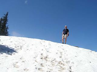 Barry "summiting" Iron Bear Peak