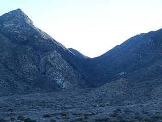 Unnamed canyon heading up to Thing Valley