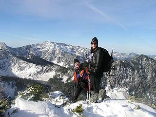 K and Bob on the summit of Wright