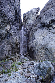 Cool slot waterfall coming off the Mary Green