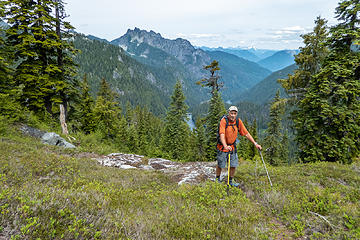 Malachite Peak above, Delta and Trout lake in the valley