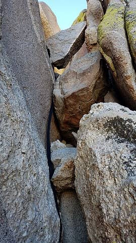 double chockstone chimney