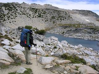 First views coming over the pass