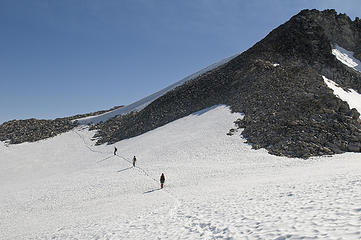 Almost to the summit of Mount Hinman