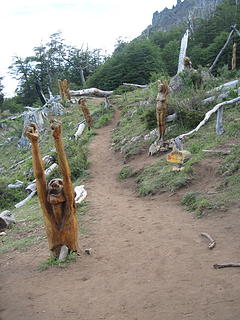 Entering bosque tallado