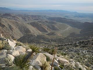 Indian Canyon below