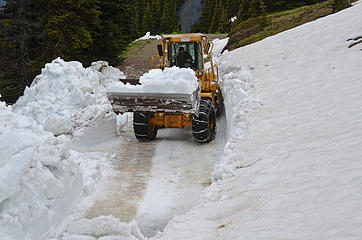 clearing road at ~5650 ft  1