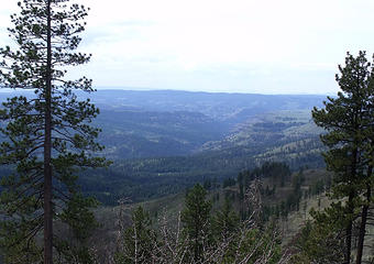 Deep drainage canyons and rugged country of the North Fork John Day River