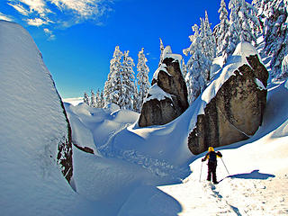 Traveling through the Boulder Garden