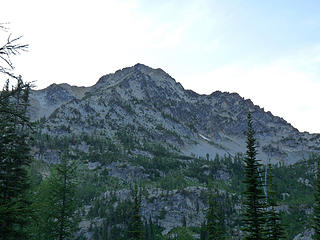 South Ridge route of Saska from across the Upper Basin.