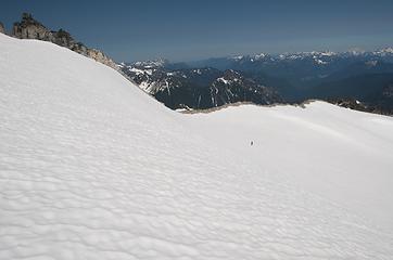 Yana and the vast snowfield