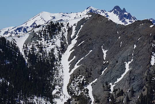 Devils Head (Pt 6666) with Ingalls Peak and Fortune in the background