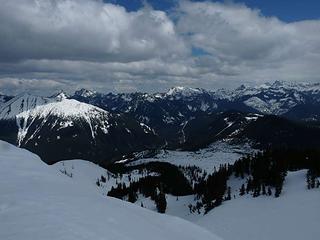 Views toward the East Fork of the I-90