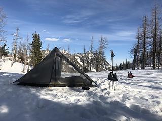 Lake Doris campsite.