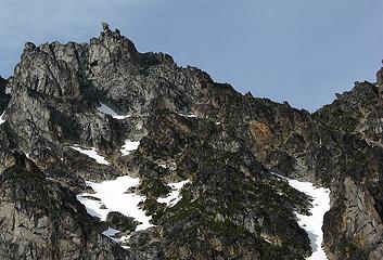Sherpa summit   west summit is hidden behind the balanced rock