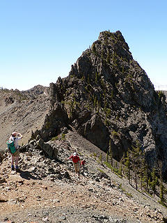 Bye Bye Volcanic Neck, as seen from the connecting ridge to Devils Head (Pt. 6666) 7.29.07.