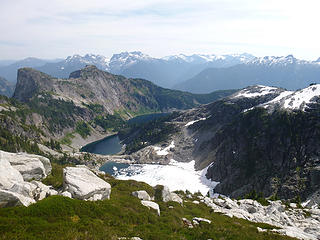 Thornton Lakes From the Traverse