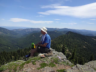 Relaxing on Blowout Mtn, 5750.'