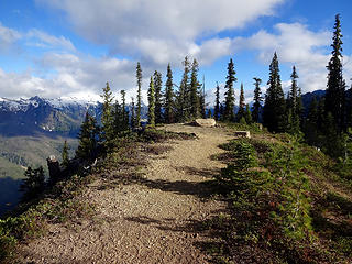 Estes Butte Lookout site in the morning.