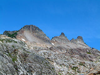 Gothic Peak & Castle Rocks as seen from the SE.