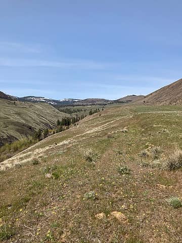 View up to the old ranch