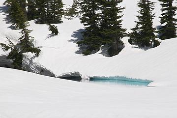 Melawka Lake starting to thaw