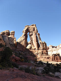 You don't see the arch until you've scrambled up the last bit of trail. Then it's there. It's big and it's impressive.