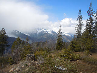 Clouds threaten blue sky