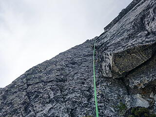 The 5.7 pitch Itai led on Little Mac south face