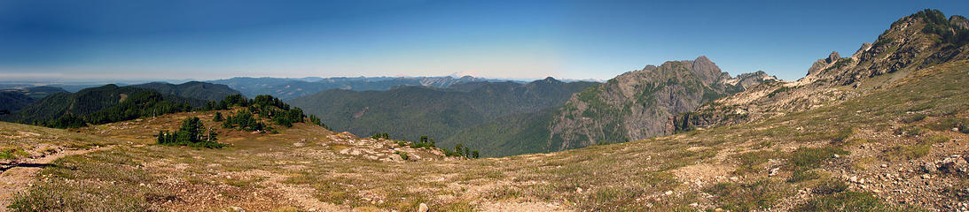 Goat Flats to Three Fingers Pano