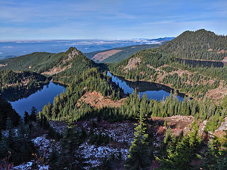 First view of the lakes