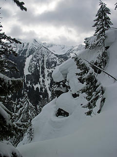 The wind sculpted ridge was a real treat along the way.