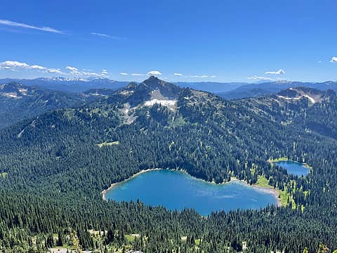 Dewey Lakes from the summit