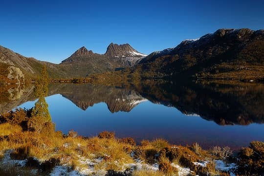44- Cradle Mountain, reflected in Dove Lake